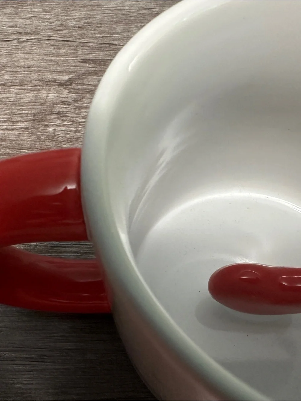 Target White Ceramic Mug with Red Handle - Home Dining